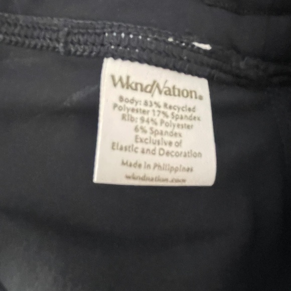 Women's WKND NATION tux blue track style pants Size L NWT - Picture 5 of 8